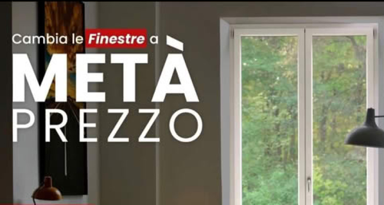Acquista i serramenti e paga solo il 50% del costo!